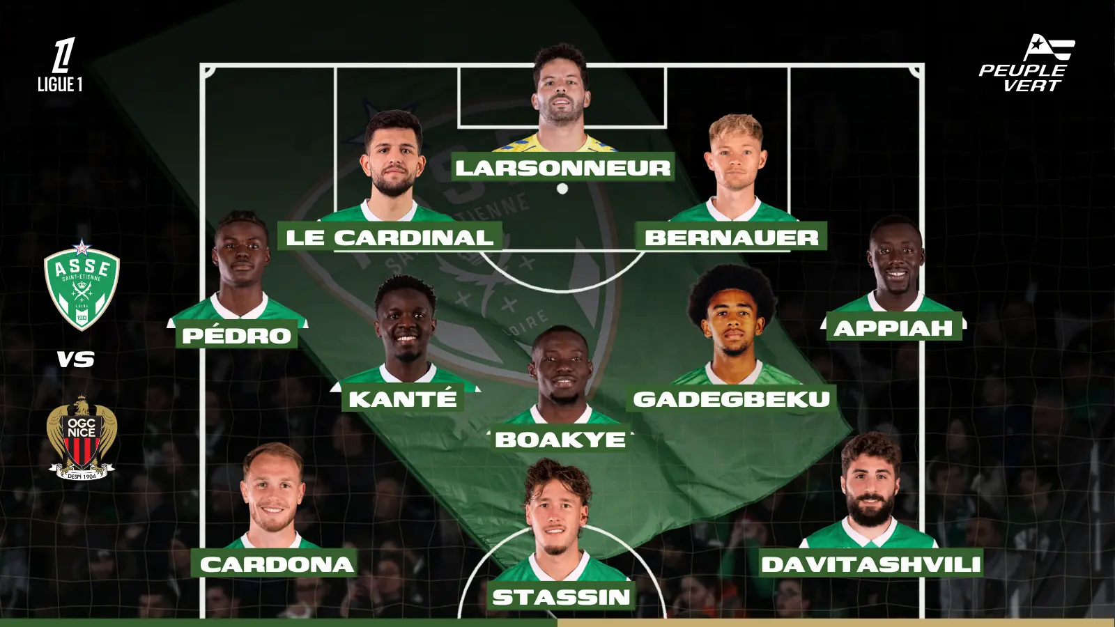 Compo probable ASSE Nice