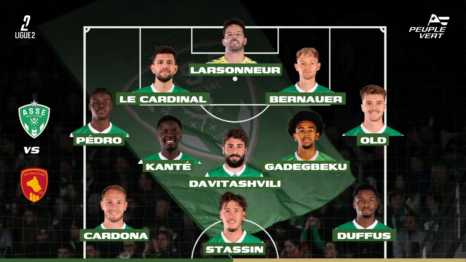 Compo probable ASSE - Rodez