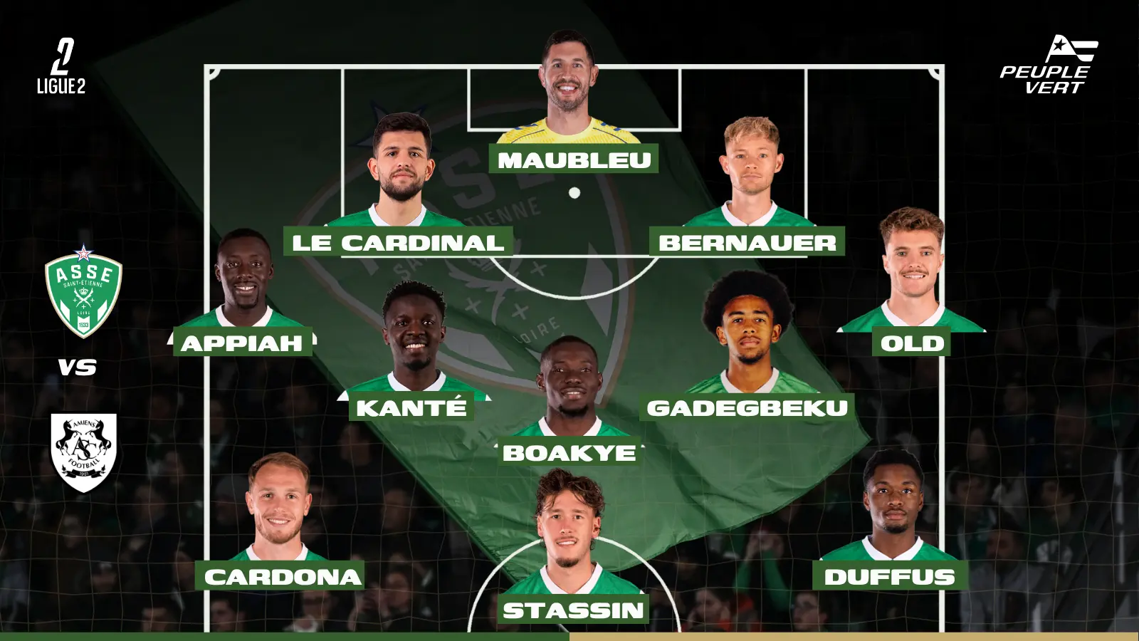 Compo probable ASSE Amiens
