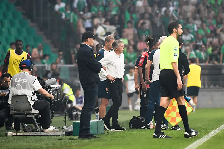 ASSE-Nice : Les r&eacute;actions &agrave; chaud de Montanier et Puel