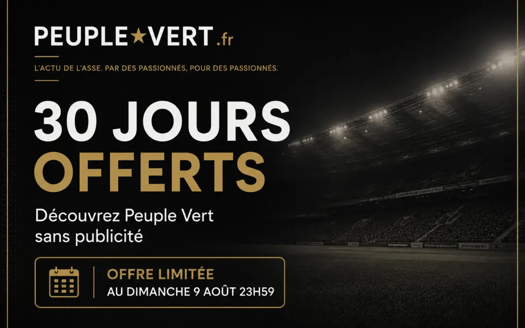 Grosse surprise pour ce week-end de reprise des Verts