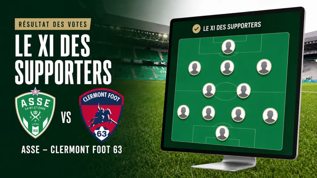 ASSE – Clermont : découvrez le XI type des supporters