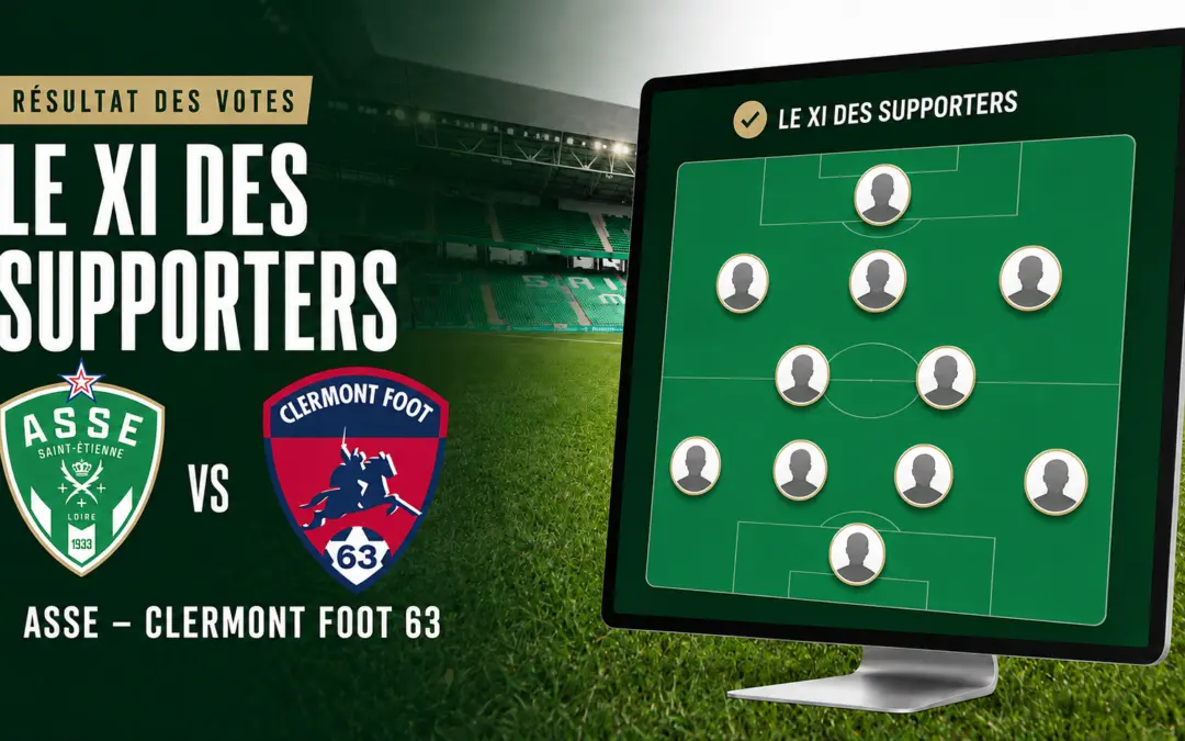 ASSE &ndash; Clermont : d&eacute;couvrez le XI type des supporters